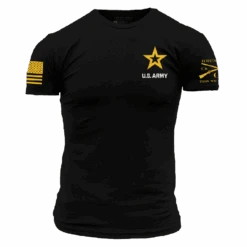 Army Basic Full Logo T-Shirt - Black