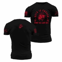 USMC - First In T-Shirt - Black