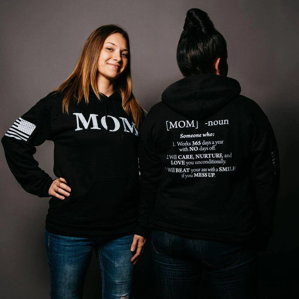Women's Mom Defined Hoodie - Black - Image 3
