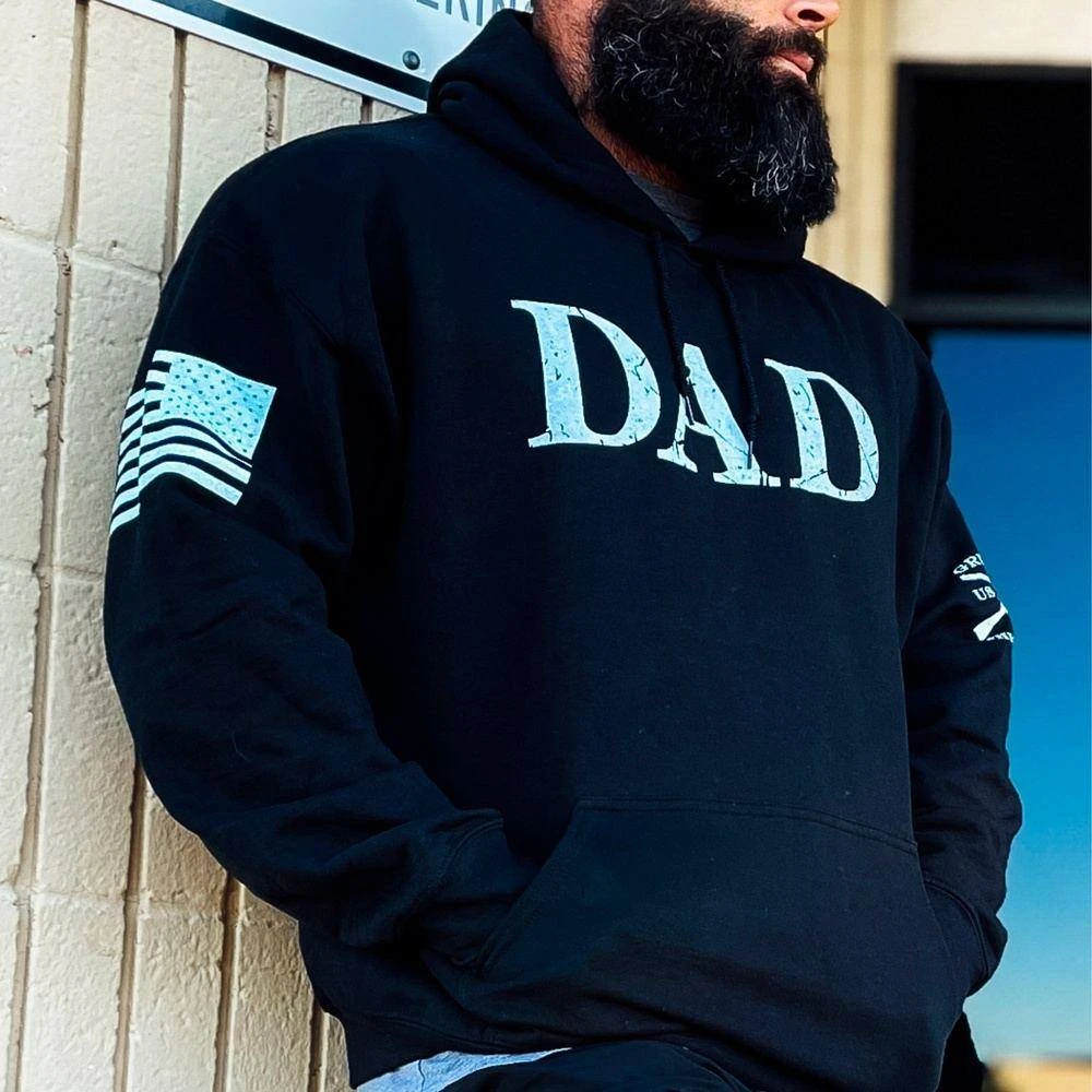 Dad Defined Hoodie - Black - Image 3